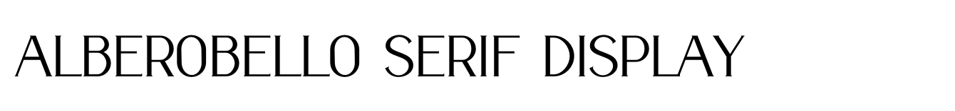 Alberobello Serif Display